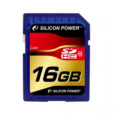 Silicon Power's SDHC Class 10 16GB has both of these characteristics, 