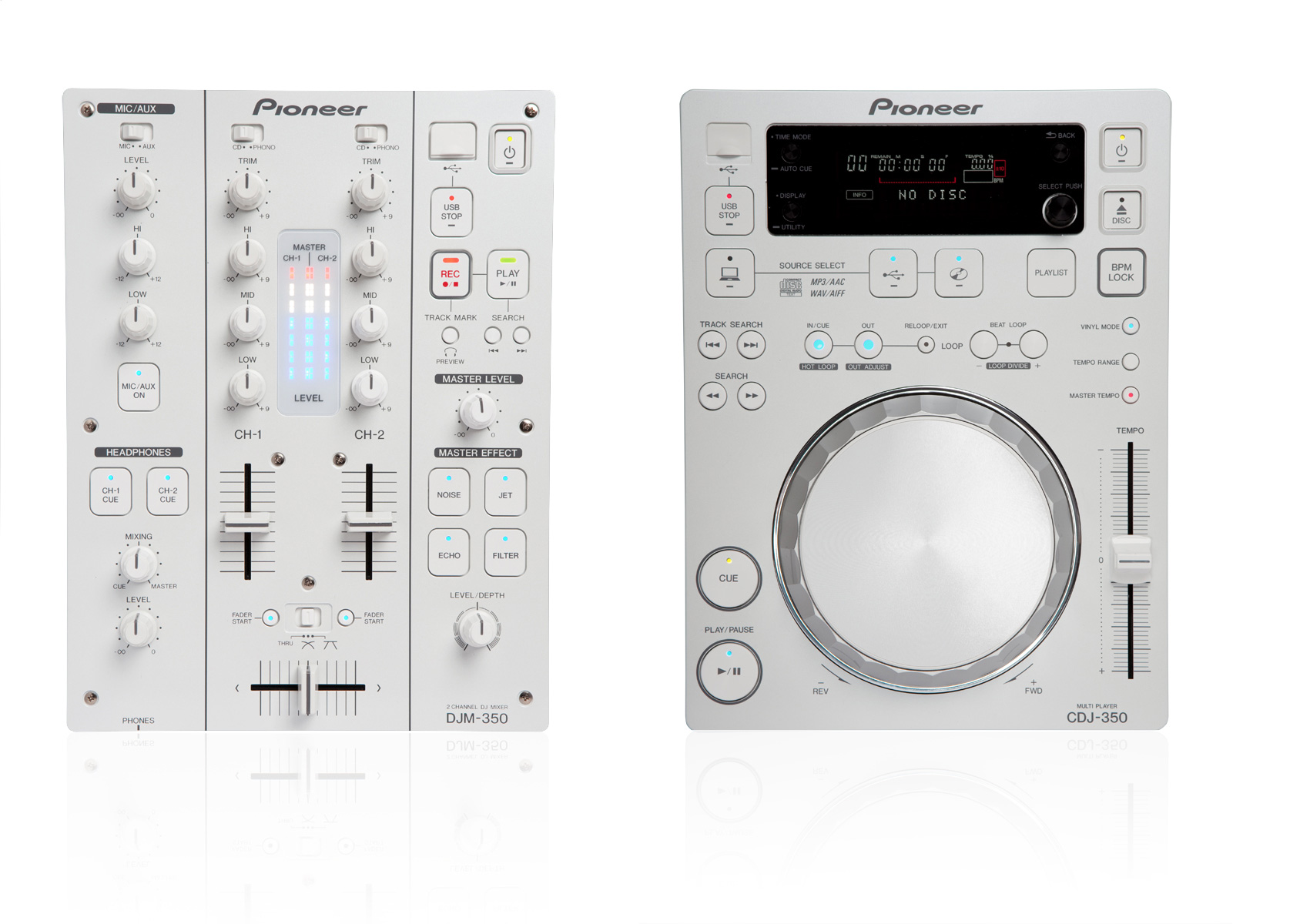 Pioneer Unveils New White Cdj 350 And Djm 350 Dj Systems