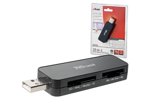 Trust 39-in-1 Mini SIM & Memory Card Reader CR-1370p