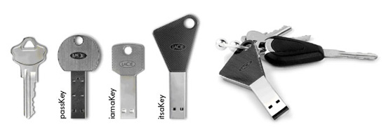 LaCie itsaKey, iamaKey and PassKey USB key drives