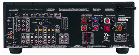 Onkyo-TX-SR607 rear