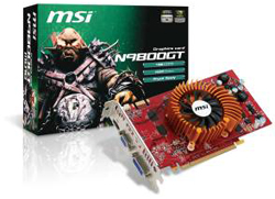 MSI N9800GT Series of Green