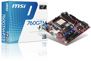 MSI 760GTM-P33 mainboard