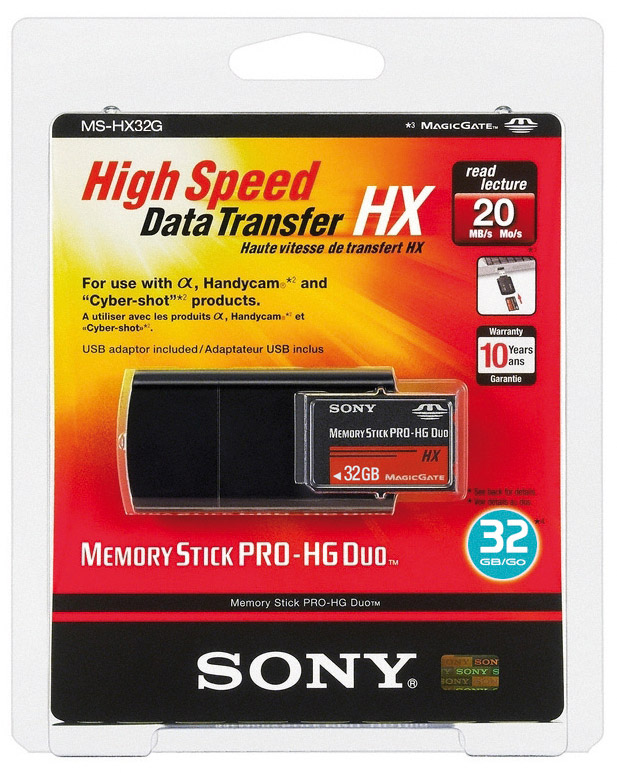 Memory Stick PRO-HG Duo HX 