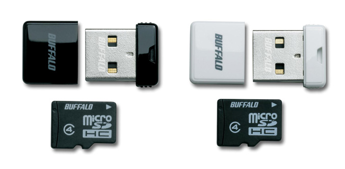 Buffalo microSD USB card reader