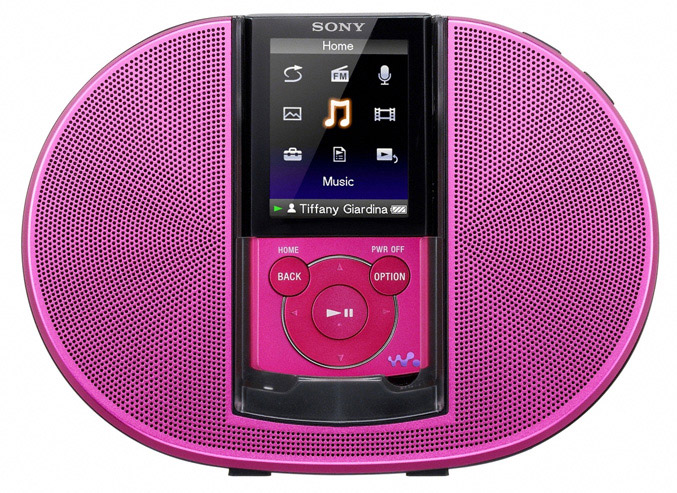 Sony WALKMAN E440K speaker kit pink