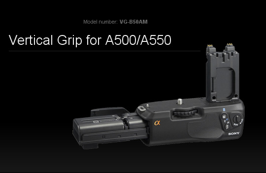 Vertical Grip for A500/A550 VG-B50AM