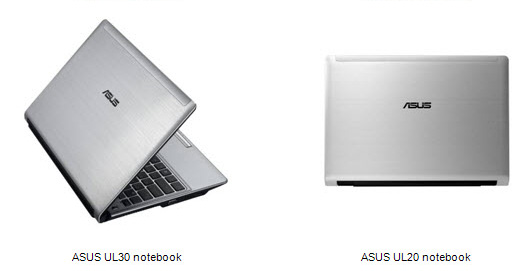 Asus-UL30 and UL20 notebooks