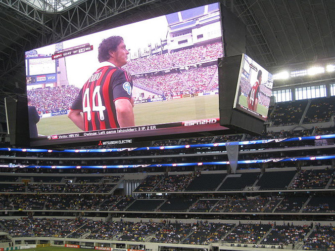 Mitsubishi Electric Diamond Vision Scoreboards at Dallas Cowboys Stadium