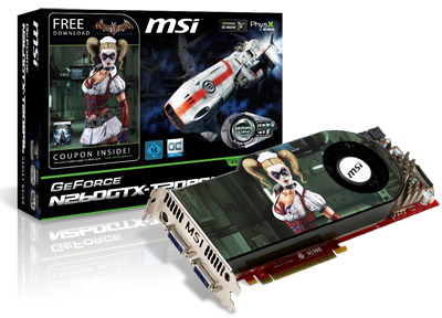 MSI N260GTX-T2D896 Batman Arkham Asylum Edition Harley Quinn