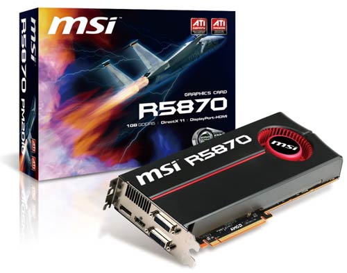 MSI R5870 graphic card