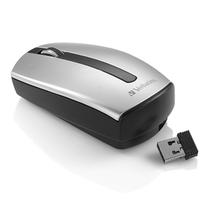 Verbatim Easy Riser Wireless Notebook Laser Mouse with Nano Receiver