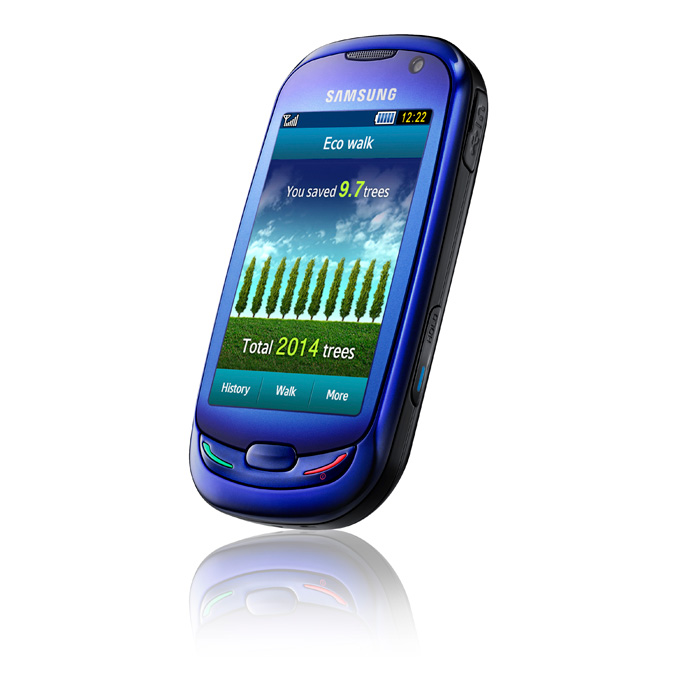 Samsung "Blue Earth" mobile phone