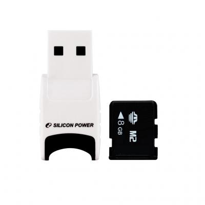 Silicon Power USB Reader & M2 Card Combo Pack