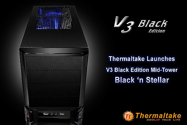 Thermaltake V3 Black Edition Mid-Tower Black‘n Stellar