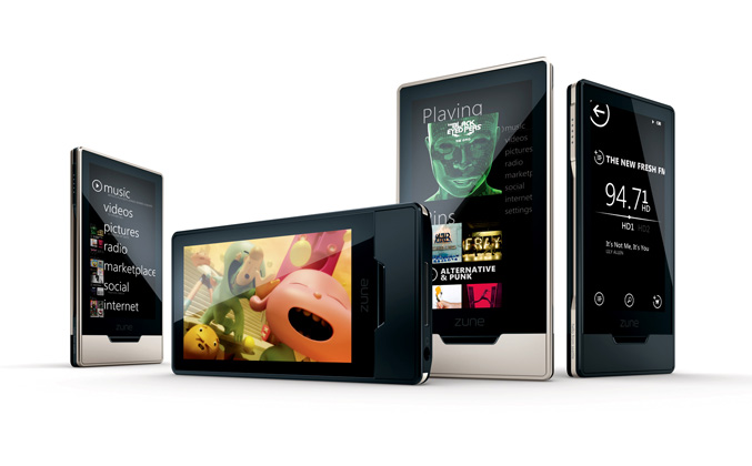 Zune HD Black and Platinum