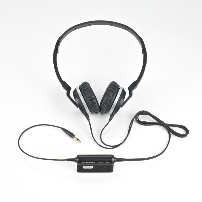 Audio-Technica ATH-ANC1 active noise-cancelling on-ear headphones