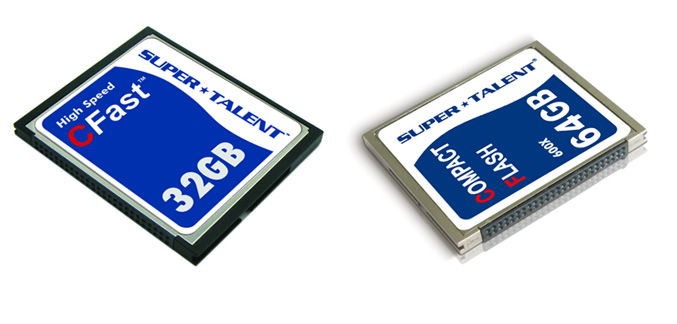 Super Talent CFast Storage Card and Compact Flash