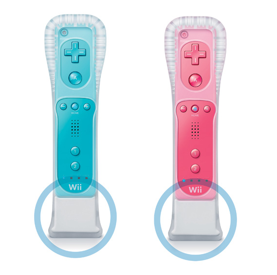 Nintendo Wii Remote Blue and Pink