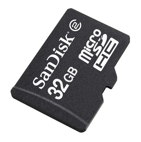 SanDisk 32GB micro SDHC card