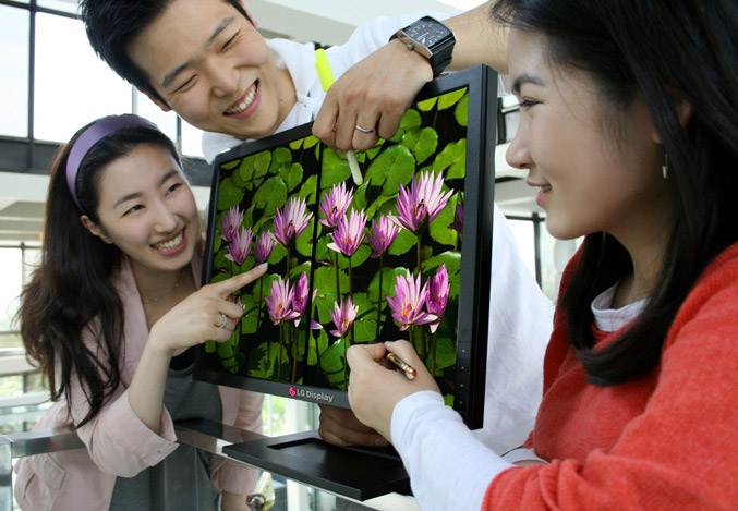 LG LCD Monitor with optical touch technology