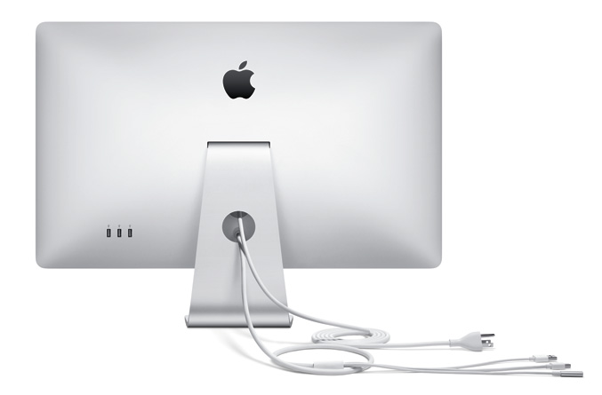 Apple 27-inch LED Cinema Display -back