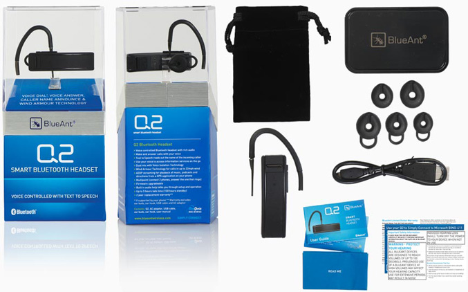 BlueAnt Q2 Bluetooth Headset