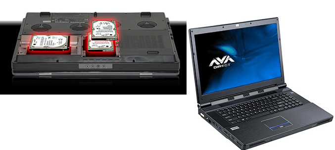 AVADirect Clevo X7200 gaming notebook