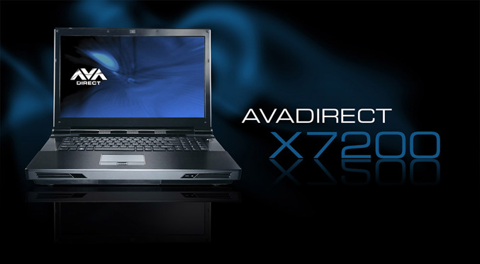 AVADirect Clevo X7200 gaming notebook