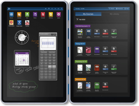 Kno dual screen tablet textbook