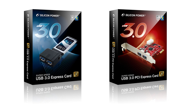 Silicon Power Super Speed USB3.0 Express card and PCIE Card