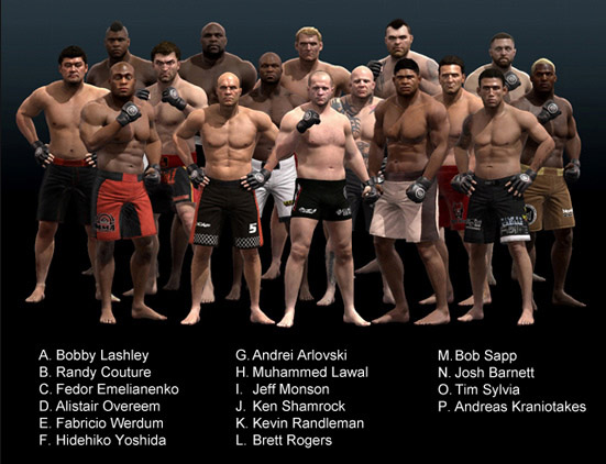 EA Sports MMA heavyweight fighters