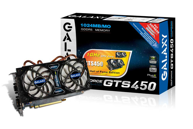 Galaxy GeForce GTS 450 Hall Of Fame edition