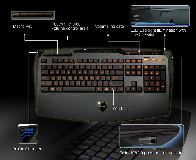 Gigabyte Aivia K8100 gaming keyboard