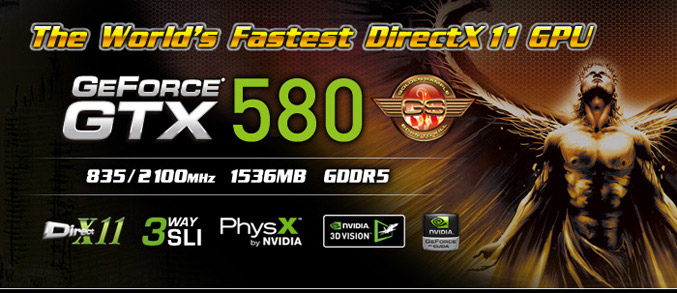 Gainward GeForce GTX 580 Golden Sample