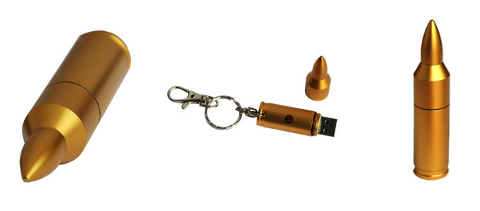 Gold Bullet USB flash drive