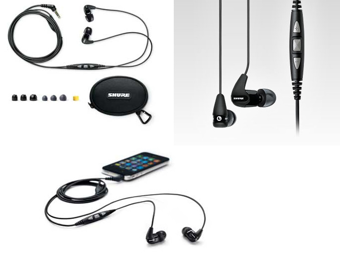 Shure SE210m+ earphones