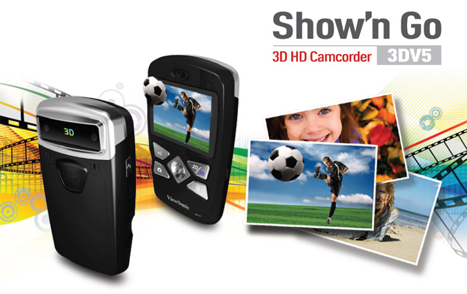 ViewSonic 3DV5 Pocket 3D HD Camcorder