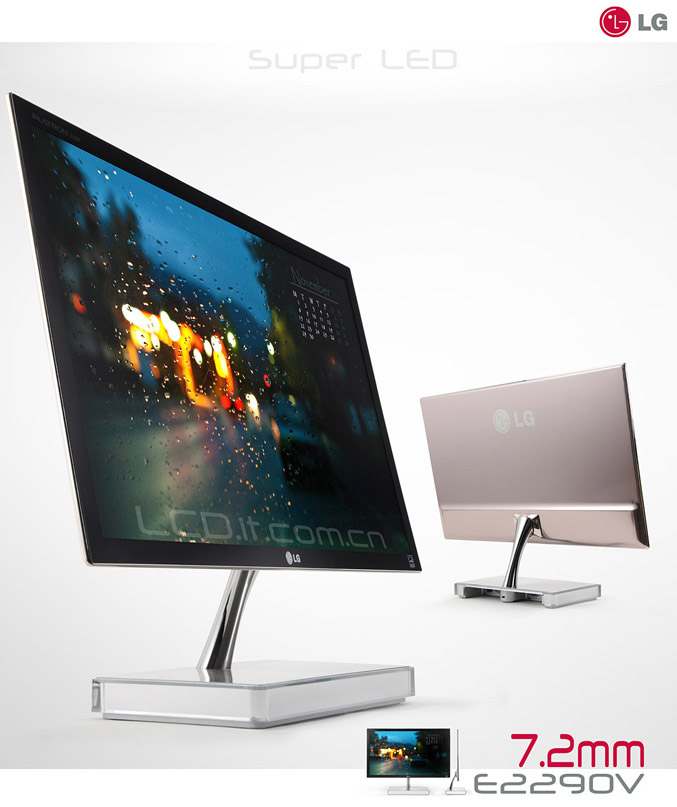 LG E2290V super slim LED-backlit monitor