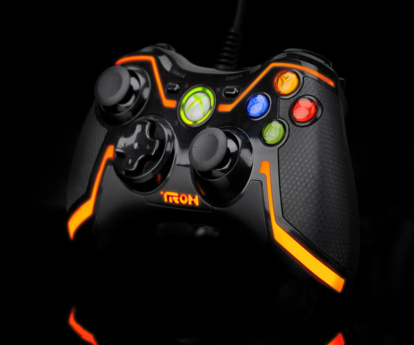Orange Xbox 360 TRON Controller