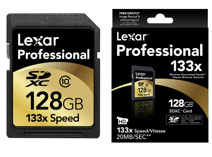 Lexar 128GB Professional 133x SDXC card
