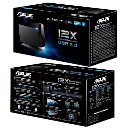 Asus BW-12D1S-U external Blu-ray writer