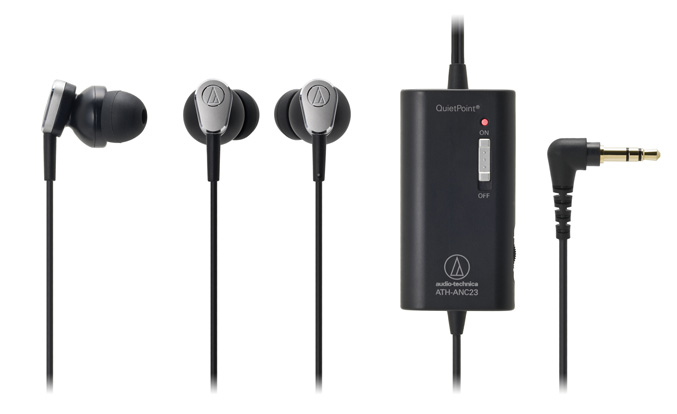 Audio-Technica ATH-ANC23 QuietPoint Active Noise Cancelling Headphones