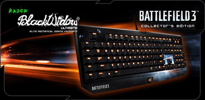 Battlefield 3 Razer BlackWidow Ultimate gaming keyboard