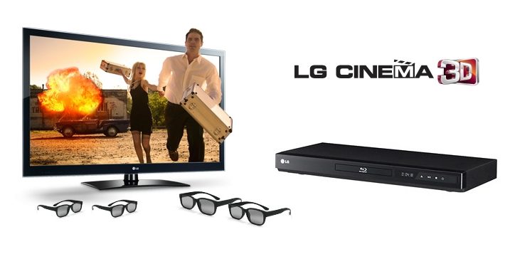 LG LW5300 Cinema 3D HDTV package