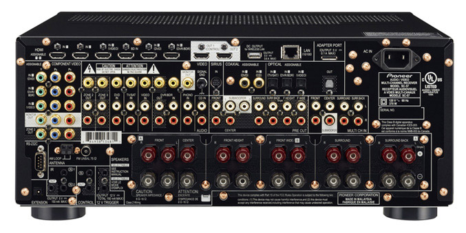 Pioneer Elite SC-57 receiver back