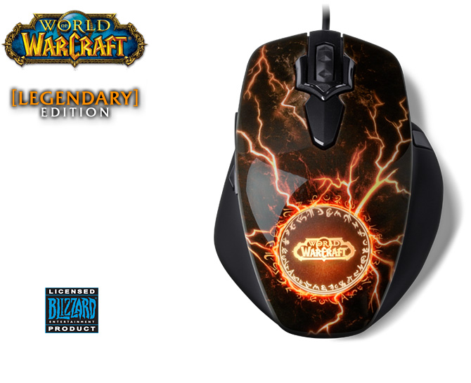 SteelSeries World of Warcraft MMO Gaming Mouse Legendary Edition