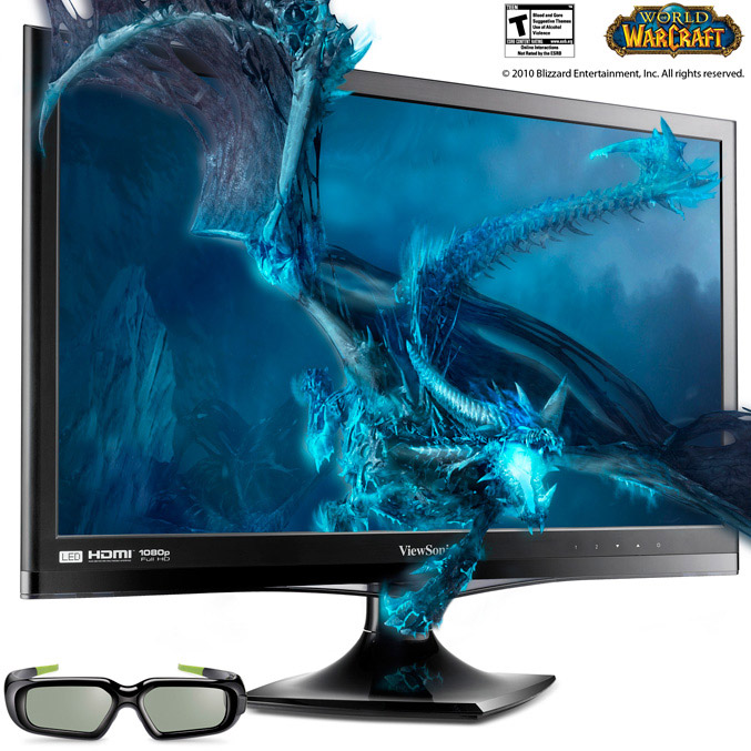 ViewSonic V3D245 3D LED Monitor