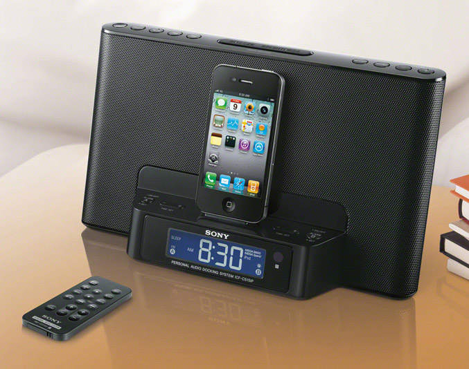 Sony ICF-DS15iP clock radio dock