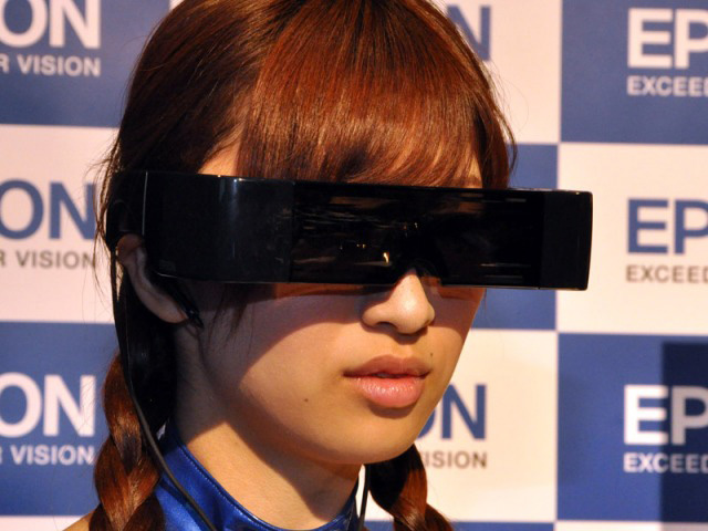 Epson Moverio see-through 3D head mounted display